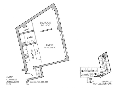 1 bed 1 bath L at Lofts at 629, Cleveland, OH